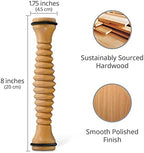 Body Back Wooden Foot Roller, Foot Massager for Plantar Fasciitis, Stress Relief, Relaxation