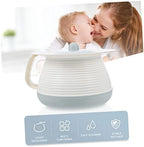Healeved Portable Spittoon with Lid 8.07X8.07X5.31In Covered Chamber Pot Night Urinal Plastic Pee Bucket for Home Hospital Bedside Use