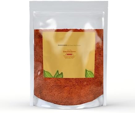 Unpretentious Aji Panca Chile Pepper Powder, 8 oz, Fruity Taste, Mild Pepper, Seasoning