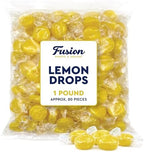 Lemon Drops Hard Candy Old Fashioned 1 Pound Bulk Bag, Individually Wrapped Classic Lemon Candy, Tart Citrus Flavor, Traditional Yellow Hard Sweets
