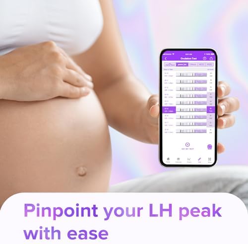 Premom Quantitative Ovulation Test Strips, Ovulation Predictor Kit with Smart Digital Ovulation Reader APP, Numerical Ovulation Tests, 20 LH Test