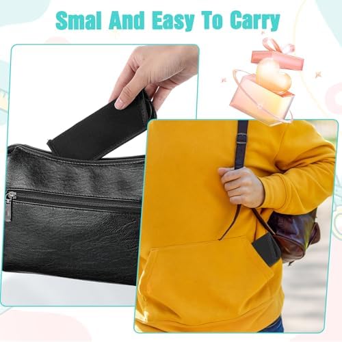 8 Pcs Slip in Eyeglasses Cases Soft Protective Glasses Cases Black Travel Sunglasses Pouch Fabric Spectacle Reading Glasses Sleeve Holder Cloth Eyewear Bag for Women Men Kids