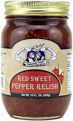Amish Wedding Red Sweet Pepper Relish 15 Ounces (Pack of 2)