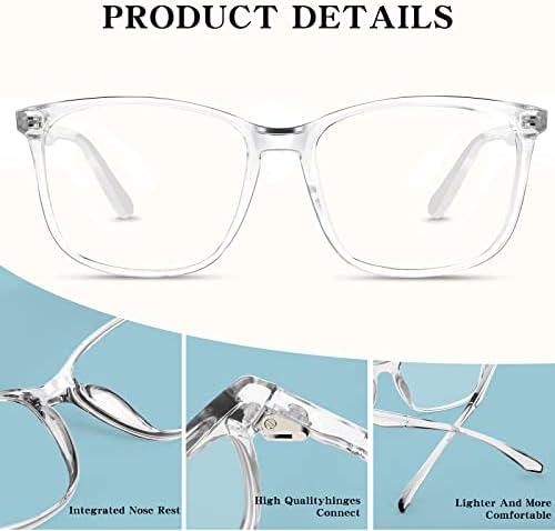 Oilway Blue-Light Blocking Glasses for Women Men - 3Pack Computer Reading/Gaming/TV/Phones Glasses Anti Eyestrain