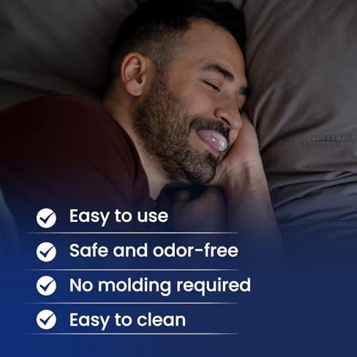 Tongue Stabilizing Device Mouthpiece - FDA-Cleared, Reusable, BPA-Free Anti Snore Solution & Comfortable Tongue Retainer to Reduce Snoring for Better Sleep, Fits Men & Women(1 Pack)