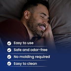 Tongue Stabilizing Device Mouthpiece - FDA-Cleared, Reusable, BPA-Free Anti Snore Solution & Comfortable Tongue Retainer to Reduce Snoring for Better Sleep, Fits Men & Women(1 Pack)