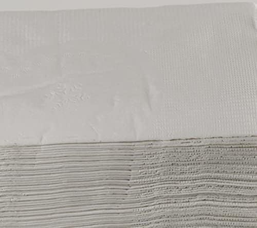 EcoQuality 2-Ply White Dinner Napkins 15 x 17, White 800/pk, Everyday Napkins, Perfect for Restaurants, Diners, Bodegas & Home