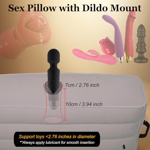 Sex Toy Mount Sex Pillow for Women Pleasure, Sex Bondage Chair BDSM Toy for Couples, Inflatable Sex Furniture Sex Cushion with Handcuffs for Adults Bedroom