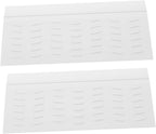 Zerodeko 2pcs Sweeping Robot Ramp Mat Plastic Door Transition Ramps for Home Use Non-Slip Climbing Pads for Robot Vacuum Cleaners for Thresholds and Steps