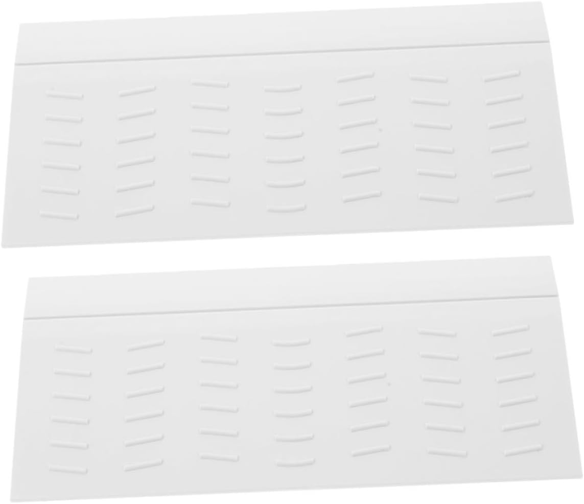 Zerodeko 2pcs Sweeping Robot Ramp Mat Plastic Door Transition Ramps for Home Use Non-Slip Climbing Pads for Robot Vacuum Cleaners for Thresholds and Steps
