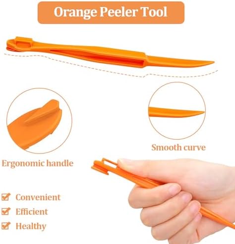 8 Pcs Orange Peeler Tools- Easy Orange & Lemon Fruit Peel Cutter Vegetable Slicer Fruit Tools