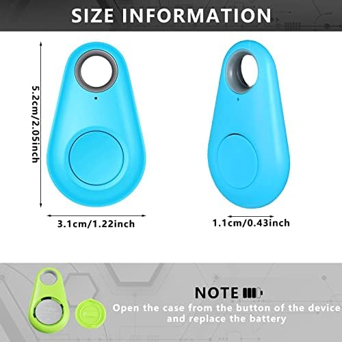 Konohan 8 Pack Key Finder Locator Anti Lost GPS Tracker Wireless Anti Lost Alarm Sensor Device Finder Mini Pet GPS Tracker for Locating Phone Keys Wallets Luggage Item, 5 Colors