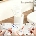4-Pack Toothpaste Squeezer – PP Toothpaste Tube Squeezers, Toothpaste Dispenser & Tube Squeezer Tool for Bathroom, Works with Creams, Cosmetics in Tubes