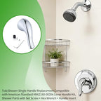 Shower Handle Replacement for American Standard M962160-0020A Lever Handle Kit, fit for Single Lever Pressure Balance Bath and Shower, Polished Chrome