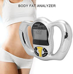 Digital Body Fat Analyzer, Electronic BMI Handheld Body Fat Monitor with LCD Display, Multifunctional Portable Body Fat Measurement Device for Weight Loss, Fitness Monitoring, Personal Health