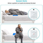 briidea Bed Alarms and Fall Prevention for Elderly with 20'' * 28'' Weight Sensing Bed Pad (Wireless Alarm Included)