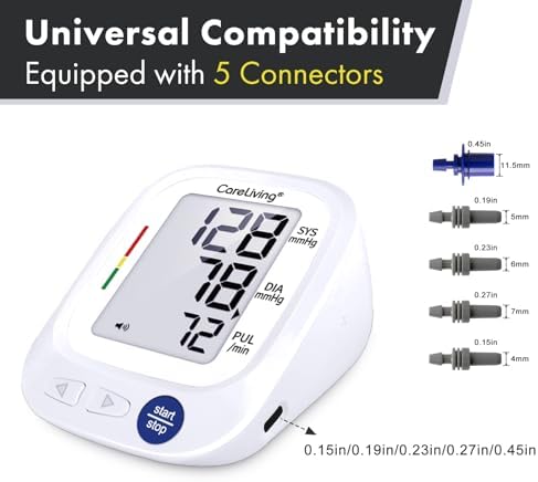 XL Blood Pressure Cuff 12.6”-20.5” Inches (32-52CM), Adult Cuff, Compatible with Most Monitors, ARM Blood Pressure Replacement Cuff with 5 Connectors