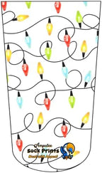 Amputee Stump Sock, Christmas Lights V1, 3Ply Stump Sock