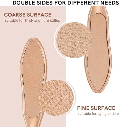 10.4'' Double Sided Nano Glass Foot File Callus Remover, Glass Foot File Heel Scraper for Cracked Heels, Washable Foot Rasp for Wet and Dry Feet - Foot Scraper for Shower Use