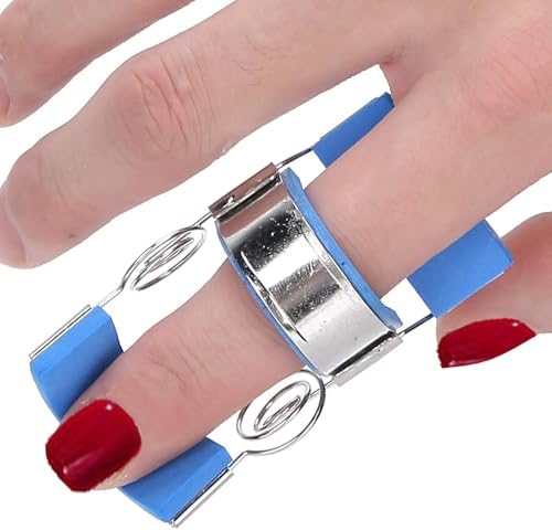 Finger Extension Splint, Finger Pressing Device Rehabilitation Straighten Training Finger Splint Easily Wear Adjustment Joint Exerciser