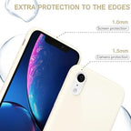 Svanove for iPhone XR Case Silicone, Glossy Soft Rubber Gel Jelly Cute Protective Plastic Simple Plain Phone Case Cover for Women Girl, Slim Thin Flexible Shockproof TPU, Beige Stone