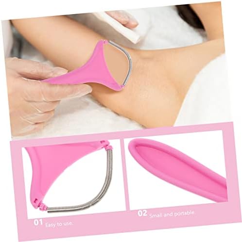 Didiseaon Spring Designed Facial Hair Remover Threader Portable Manual Hair Removal Tool for Chin Cheeks Upper Lip Neck Forehead Compact Non Electric Device for Smooth Skin Face