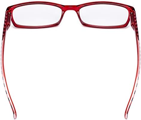 CessBlu Ladies Reading Glasses Striped Design Reader Eyeglasses for Women Reading