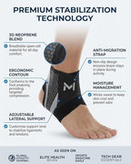 Ankle Brace Compression Support Stabilizer Lace-Up Sports Basketball Sprain Recovery Men Women Adjustable Foot Ankle Orthopedic Grade Tendonitis Protection
