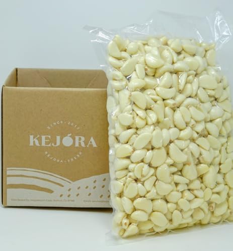 Kejora Premium Fresh Peeled Garlic Cloves 5 Pound (Pack of 1)