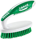 Libman Commercial 15 Small Scrub Brush, Polypropylene, 1.75" x 4.5" scrubbing Surface, Green and White (Pack of 6)