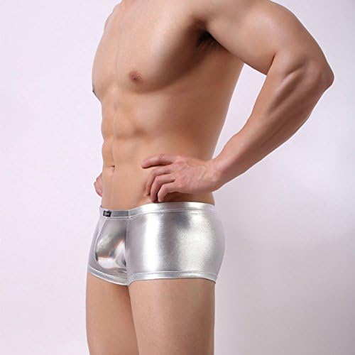 Mendove Mens Liquid Metallic Hot Body Boxer Swimsuit Waterproof