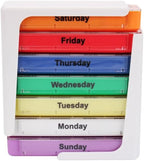 Didiseaon Seven-Day Medicine Box 28 Compartments Portable Drawer Organizer Case for Daily Pill Storage and Travel Convenience