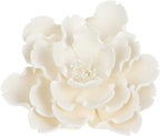O'Creme Gumpaste Flower, White Peony 7 Inch - Edible Flower for Cake Decorating - Sugar Paste Flower Decoration for Cakes, Candy, Cupcake Toppers - Birthday, Wedding, Valentines Day, Baby Shower