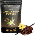 ORGFUN Vanilla Bean Powder 3.53 Oz, Native Ground Madagascar Vanilla Powder Pure Natural No Fillers or Additives Great for Baking, Desserts, Coffee Vegan Gluten Free 100G