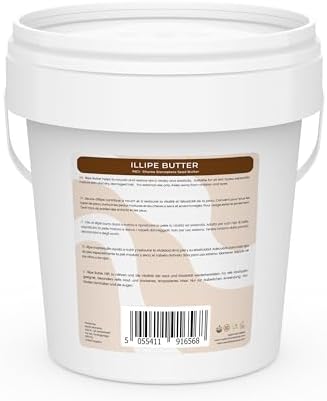 Mystic Moments | Cosmetic Butters | Illipe Butter 1Kg - Pure & Natural Cosmetic Butters Vegan GMO Free