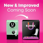 U by Kotex Clean & Secure Maxi Pads, Heavy Absorbency, 132 Count (3 Packs of 44) (Packaging May Vary)