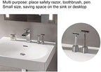 Sonew Safety Stand, Men's Metal Manual Beard Shaver Holder Base for Bathroom Countertops, Base Tool