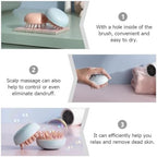 FRCOLOR 2pcs Silicone Shampoo Brush Scalp Massager Hair Scalp Brush Shower Hair Wash Scrubber for Itch Relief and Deep Cleansing, Pink and Blue for Men and Women
