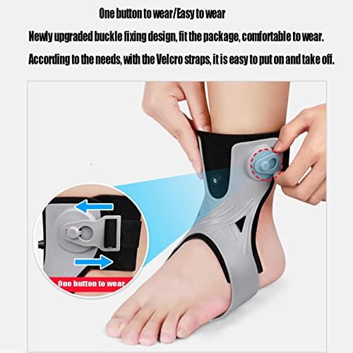 HUANGJUN Foot Drop Brace ?Stability Orthosis, Foot Up Ankle Foot Orthosis Support with Inflatable Airbag for Hemiplegia Stroke Shoes Walking Foot Stabilizer,A/Left,L