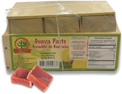 DECA EXPERTS -Guava Paste - Bocadillo de Guayaba (18 units)(540gr - 19.04Oz) - Bocadillo Veleño - Imported from Colombia