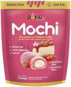 Royal Family Mochi, Strawberry Cheesecake Flavor, (2 Pack 8.4 oz) – Gluten-Free, Low-Fat, Lacto-Vegetarian Treat