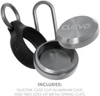 CURVD Premium Carrying Case Durable Travel Keychain Container, Medicine Pill Organizer, Travel Pill Box, Small Waterproof Holder for Pills, Earplugs, Compatible with Loop, Vibes & Eargasm