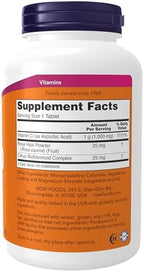 NOW Supplements, Vitamin C-1,000 with Rose Hips & Bioflavonoids, Antioxidant Protection*, 250 Tablets