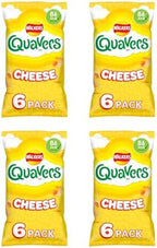 Walker Quavers Cheese Multipack Crisps, 6 Pack of 4, 86 kcal per Pack