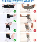 Adjustable Drop Foot Brace Foot Up AFO Brace Unisex Fits for Right/Left Foot Orthosis Ankle Brace Support, Improve Walking Gait, Effective Relieve Pain for Achilles Tendon (Black)