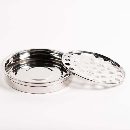 Broadman Church Supplies RemembranceWare Communion Tray & Disk, Silver, Holds 40 Cups