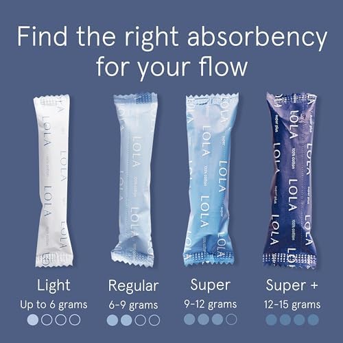 LOLA Light Organic Cotton Tampons, 32 Count - Light Non-Toxic Tampons, Period Feminine Hygiene Products, HSA FSA Approved Products Feminine Care