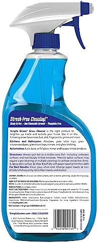SIMPLE GREEN Ready-To-Use Glass Cleaner, 32 oz., Blue