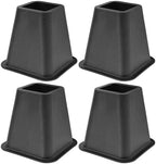 Elephant Feet Design Risers for Bed Chair Desk Table, Increase Storage Space, Integrated Top Recess, Wide Base, Narrow Top, Mobility Aid, Lightweight Solution, Load Capacity