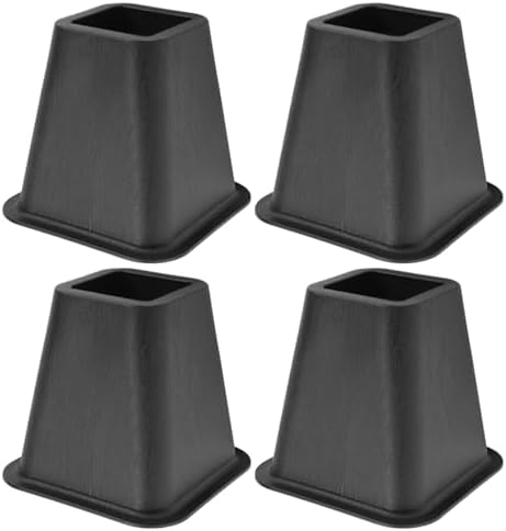 Elephant Feet Design Risers for Bed Chair Desk Table, Increase Storage Space, Integrated Top Recess, Wide Base, Narrow Top, Mobility Aid, Lightweight Solution, Load Capacity